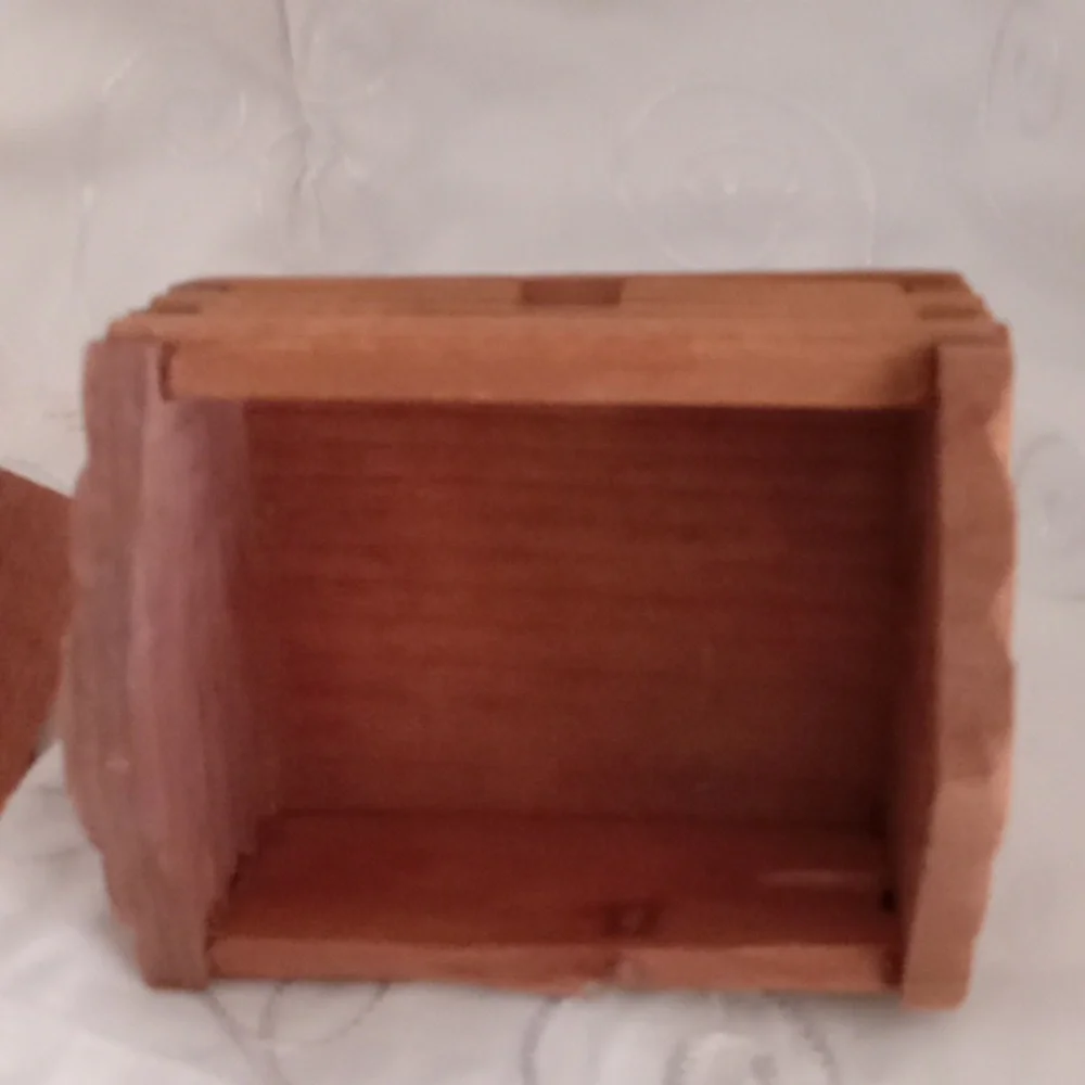 Trout What Not Tray And Log Cabin Storage Container